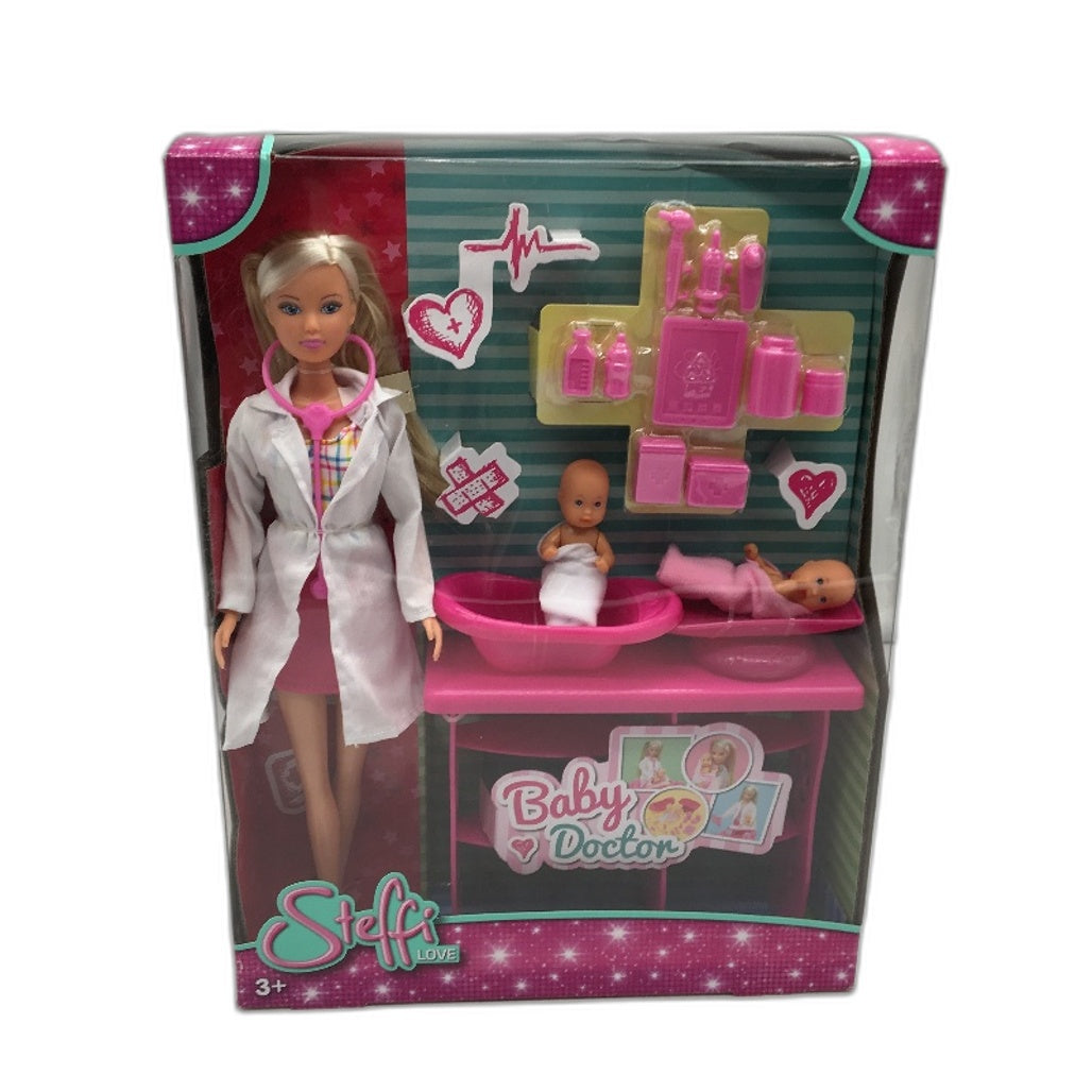 Steffi Love Baby Doctor Clinic Dolls & Accessories Playset Role Play Age 3+ NEW