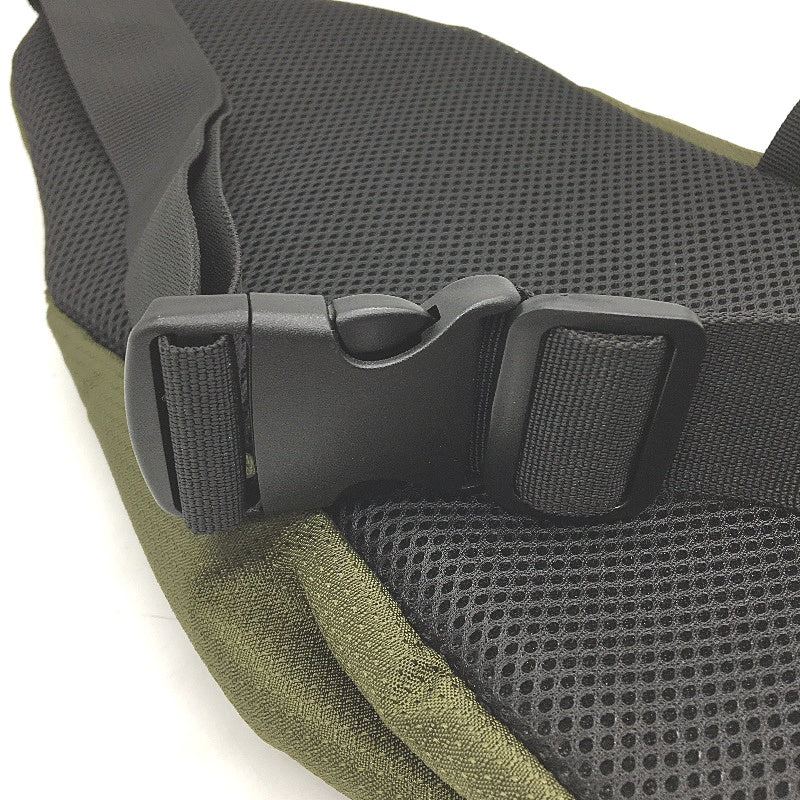 Multi Compartment Sling Bag Bottle Holder Adjustable Crossbody Strap Green NEW