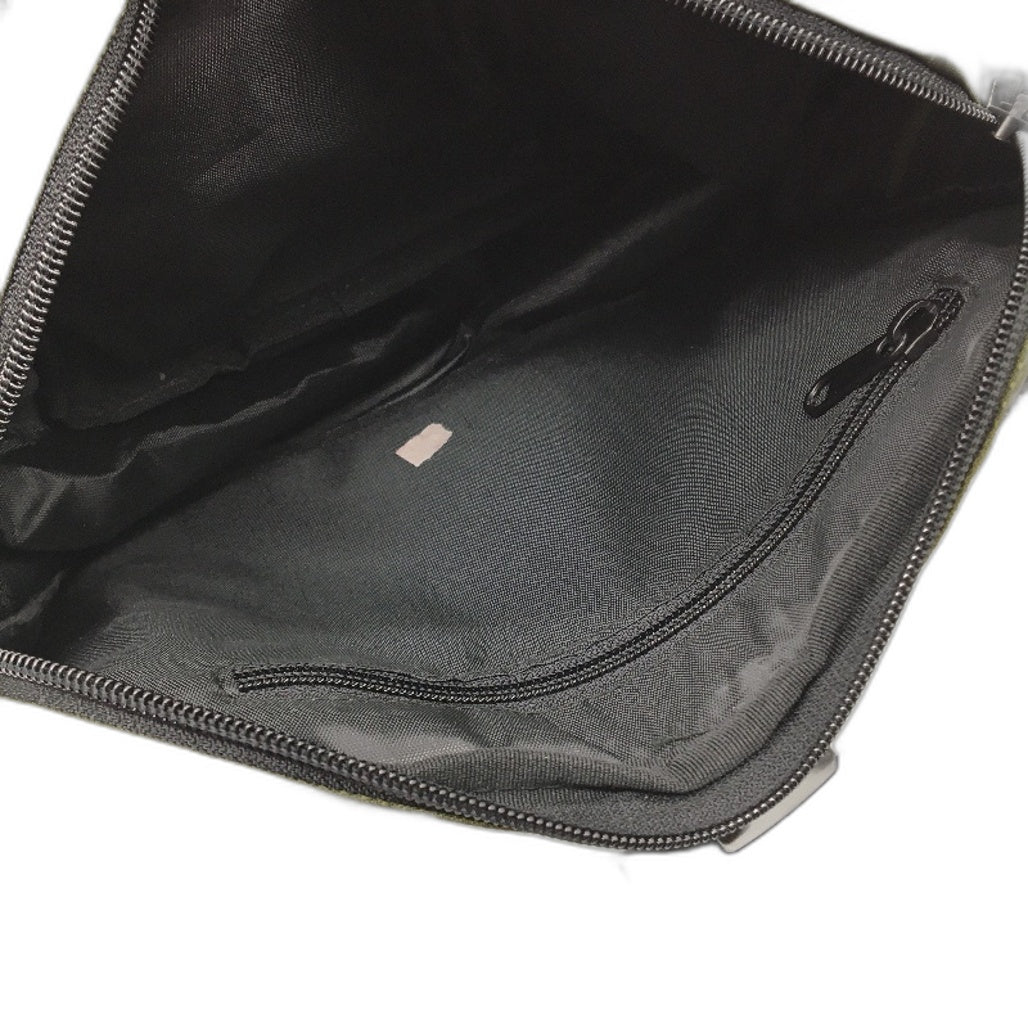 Multi Compartment Sling Bag Bottle Holder Adjustable Crossbody Strap Green NEW