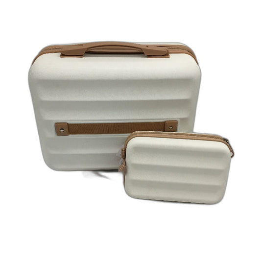 Hard Shell Storage Case 2 Pack Cosmetic Makeup Organiser With Shoulder Strap NEW