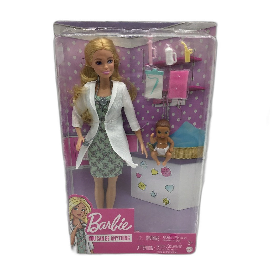 Mattel Barbie You Can Be Anything Baby Doctor Doll Playset Role Play Age 3+ NEW