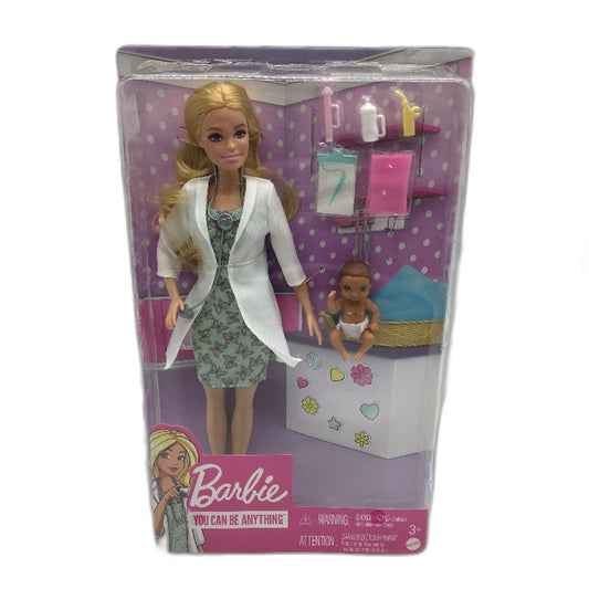 Mattel Barbie You Can Be Anything Baby Doctor Doll Playset Role Play Age 3+ NEW