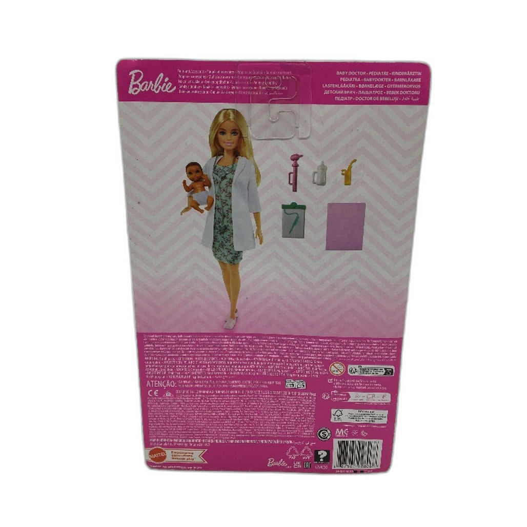 Mattel Barbie You Can Be Anything Baby Doctor Doll Playset Role Play Age 3+ NEW