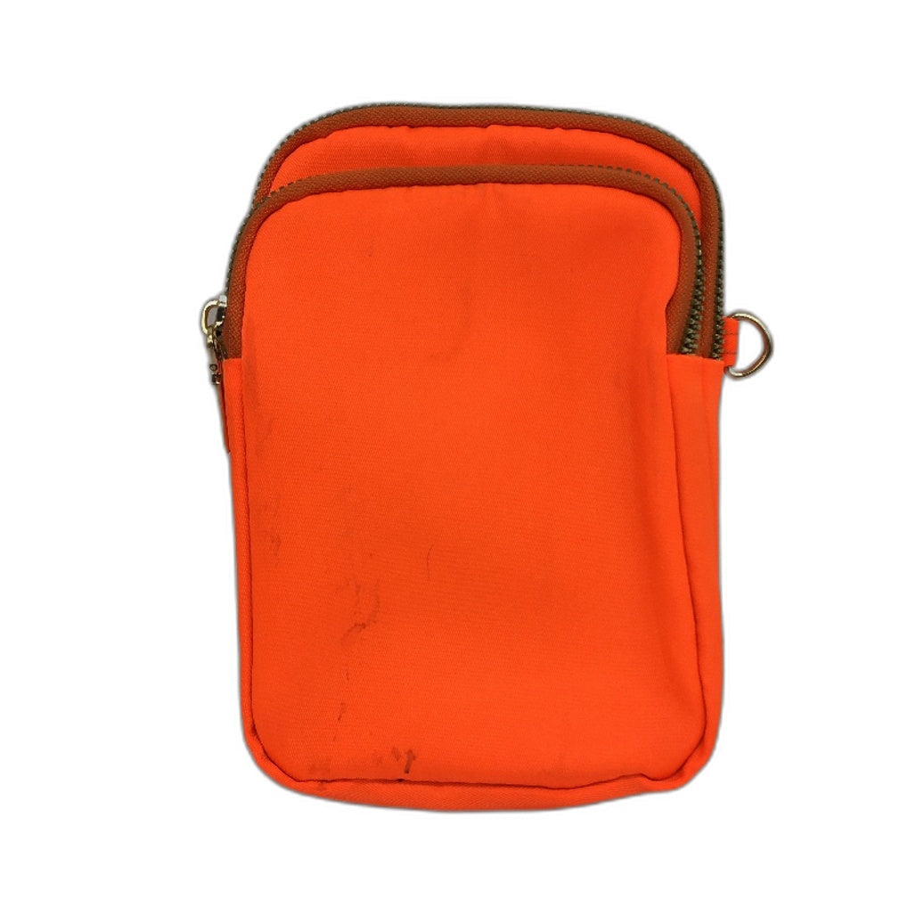 Mini Crossbody Bag Neon Fluro Orange High Vis Small Cell Phone Pouch Purse