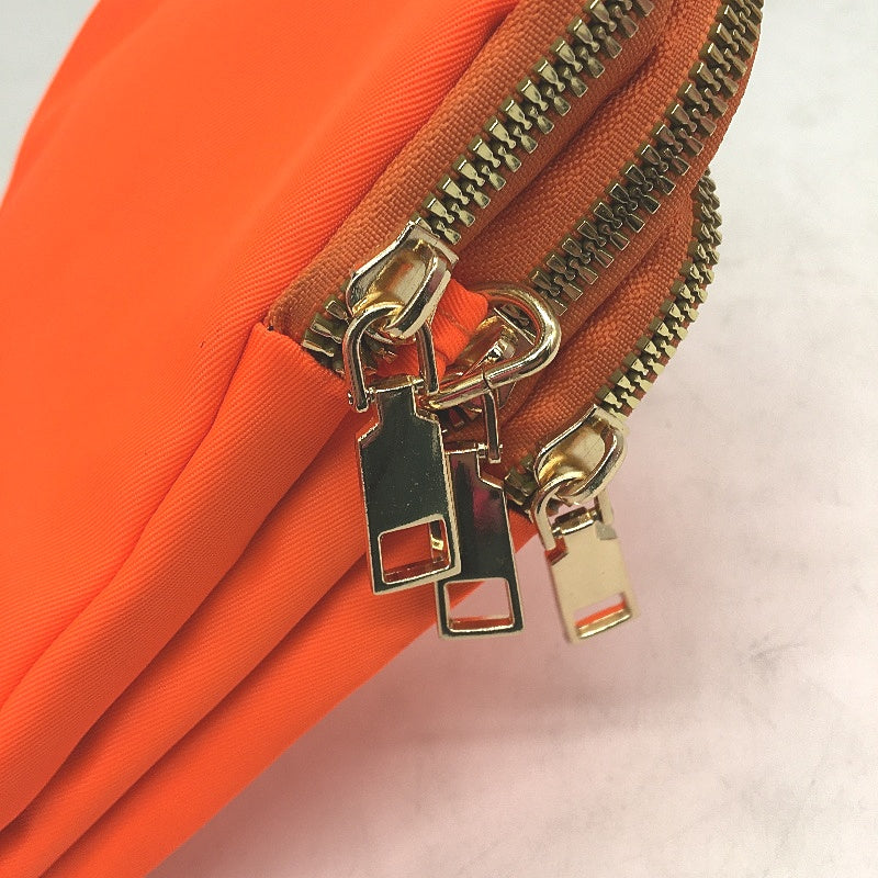 Mini Crossbody Bag Neon Fluro Orange High Vis Small Cell Phone Pouch Purse