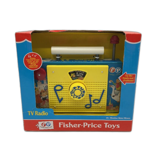 Fisher-Price Vintage Style Classic TV Music Radio Farmer In The Dell Melody NEW