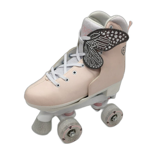 Circle Society Girls Kids Classic Rollerskates Butterfly Adjustable Size 3-7 NEW