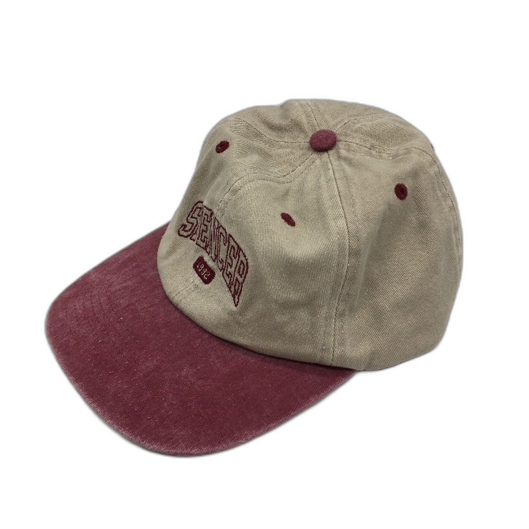 Spencer Project 1992 Vintage Style Cotton Cap Unisex One Size Red & Khaki NEW