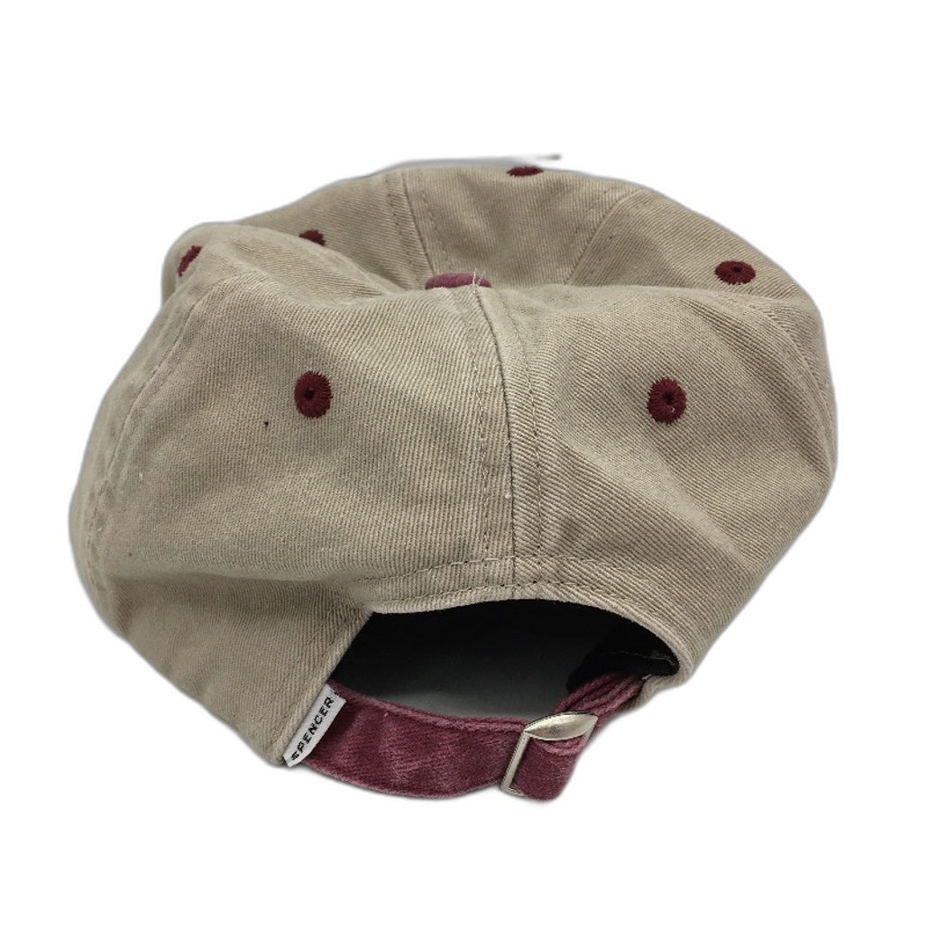 Spencer Project 1992 Vintage Style Cotton Cap Unisex One Size Red & Khaki NEW