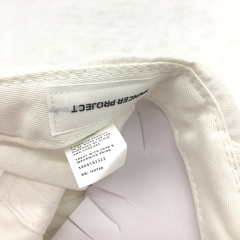 Spencer Project International Vintage Cotton Cap Unisex One Size White NEW