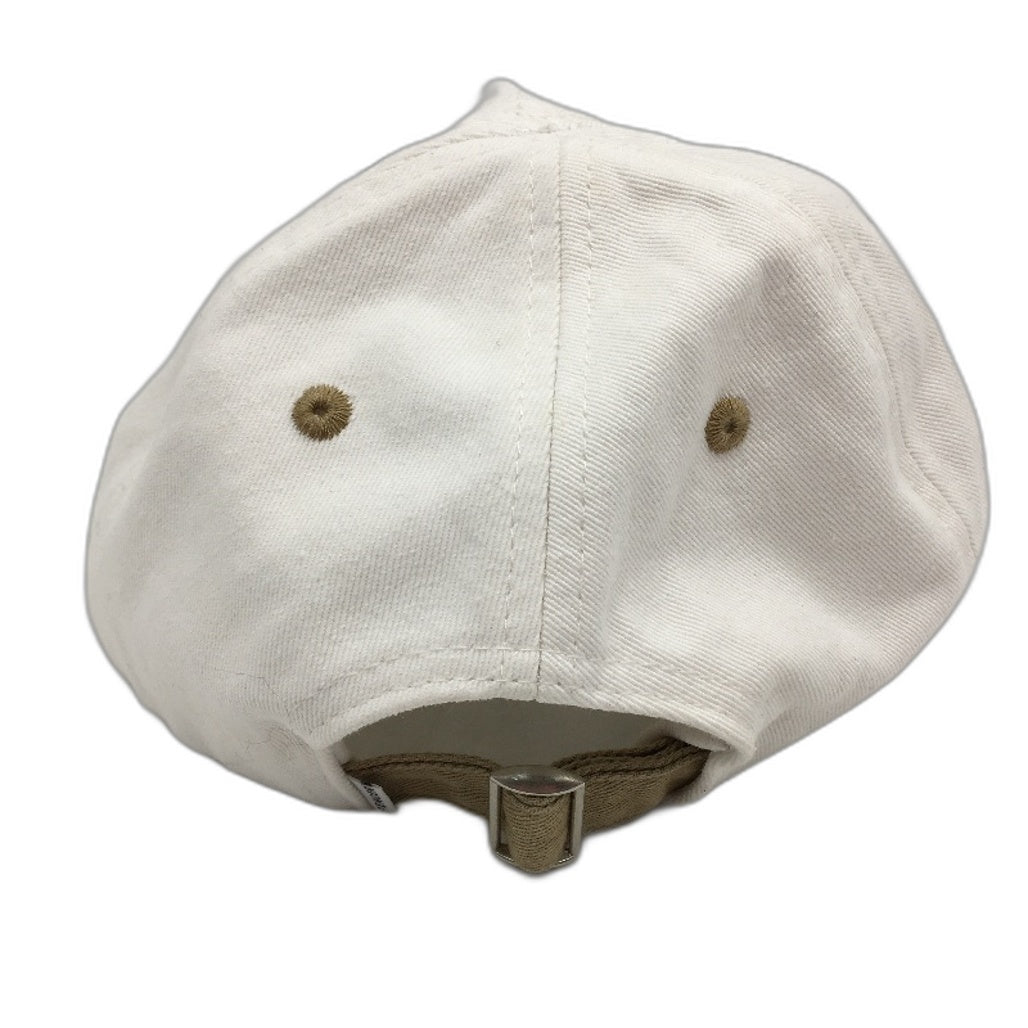 Spencer Project International Vintage Cotton Cap Unisex One Size White & Tan NEW