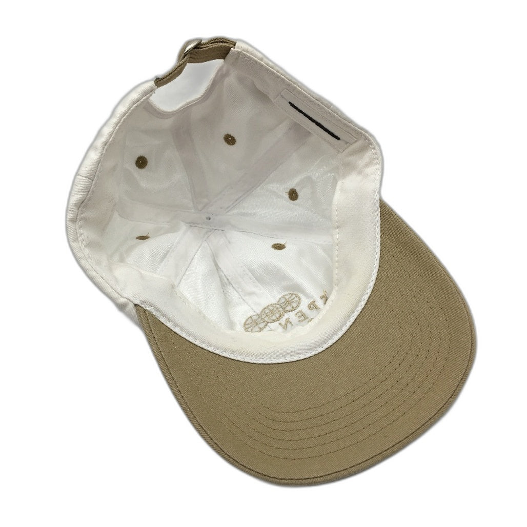 Spencer Project International Vintage Cotton Cap Unisex One Size White & Tan NEW