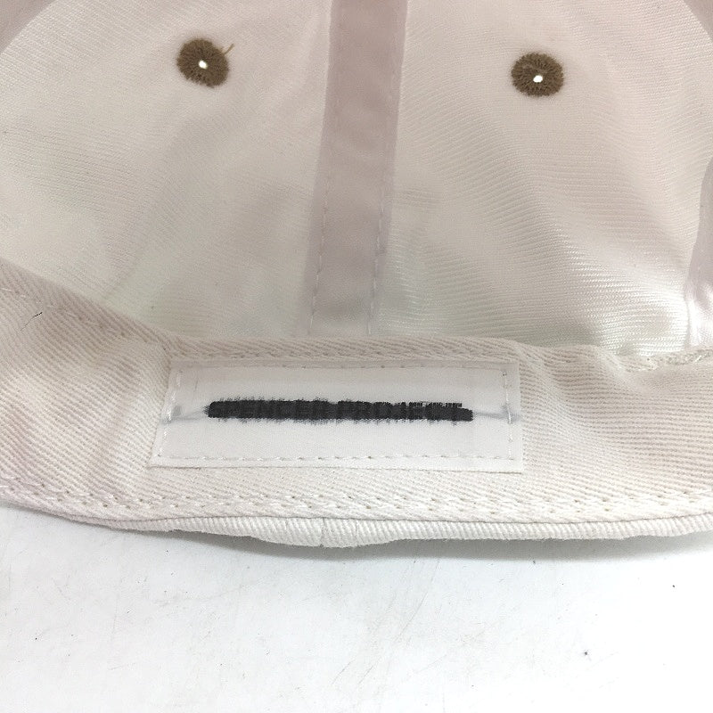 Spencer Project International Vintage Cotton Cap Unisex One Size White & Tan NEW