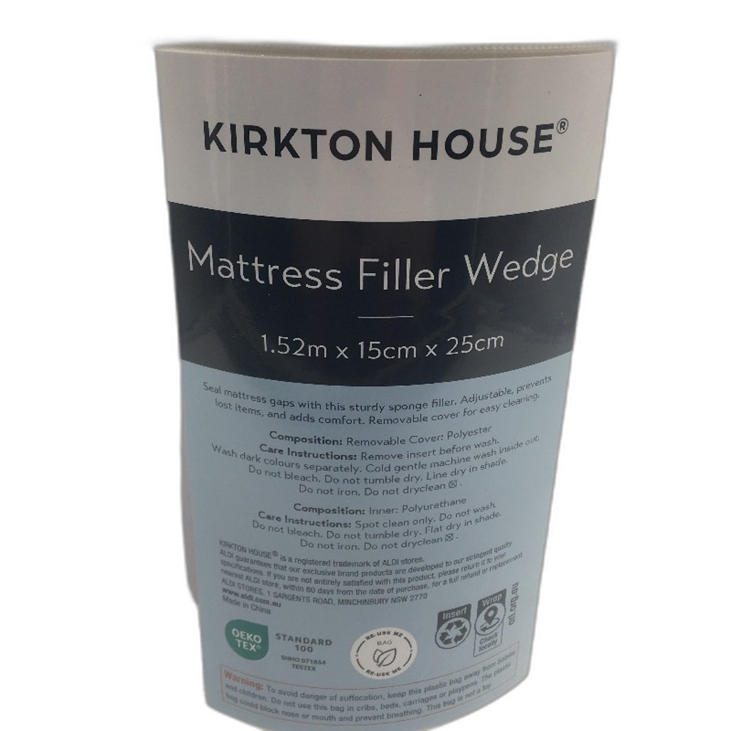 Kirkton House White Mattress Filler Wedge With Removable Cover NEW