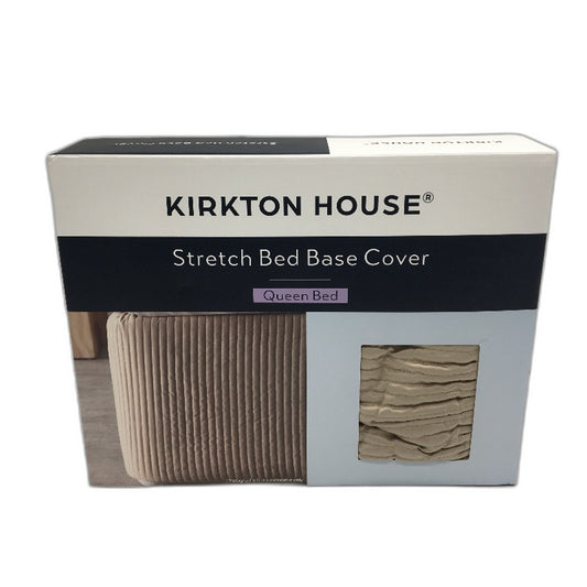 Kirkton House Satin Feel Tan Stretch Bed Base Cover QUEEN Bed NEW