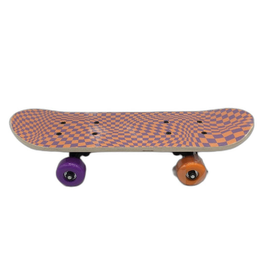 Waver Orange Purple Checker 17' Timber Deck Mini Skateboard DEMO