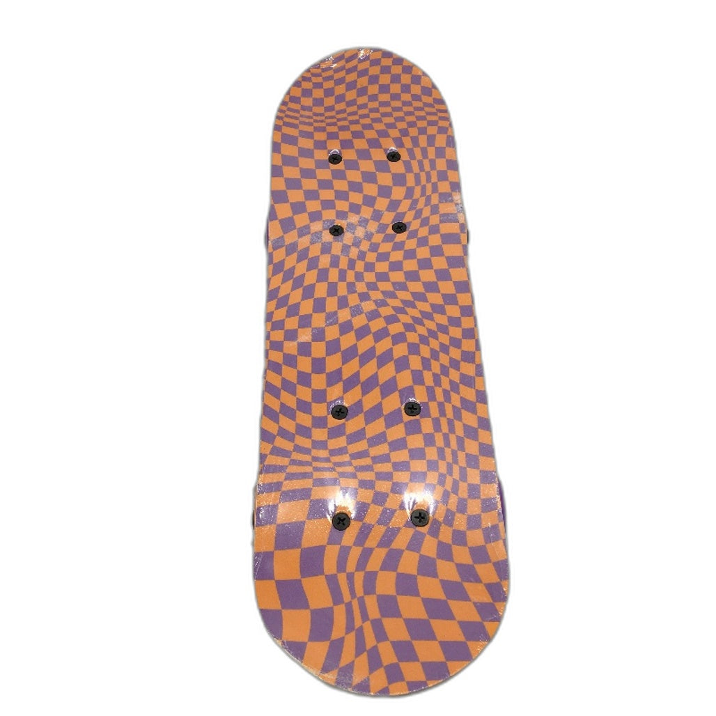 Waver Orange Purple Checker 17' Timber Deck Mini Skateboard DEMO