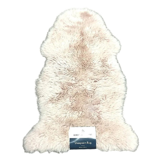 Kirkton House Dusky Pink Sheepskin Rug Fur Wool Floor Mat 60cm x 90cm NEW