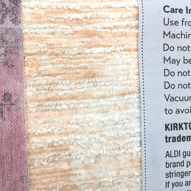 Kirkton House Peach Vintage Machine Washable Foldable Rug 1.8 x 2.7m NEW