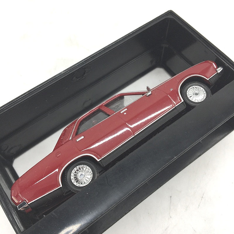COLLECTABLE Top Gear Miniature Red Sedan Metal Die Cast Car In Plastic Frame