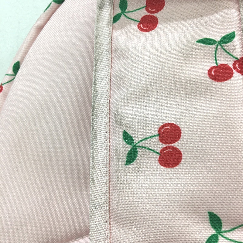 Travelway Pink & Red Cherrys Multi Compartment Youth School Backpack NEW