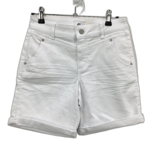 Just Jeans White Mid Rise Mid Length Stretch Denim Shorts Ladies Size 6 NEW