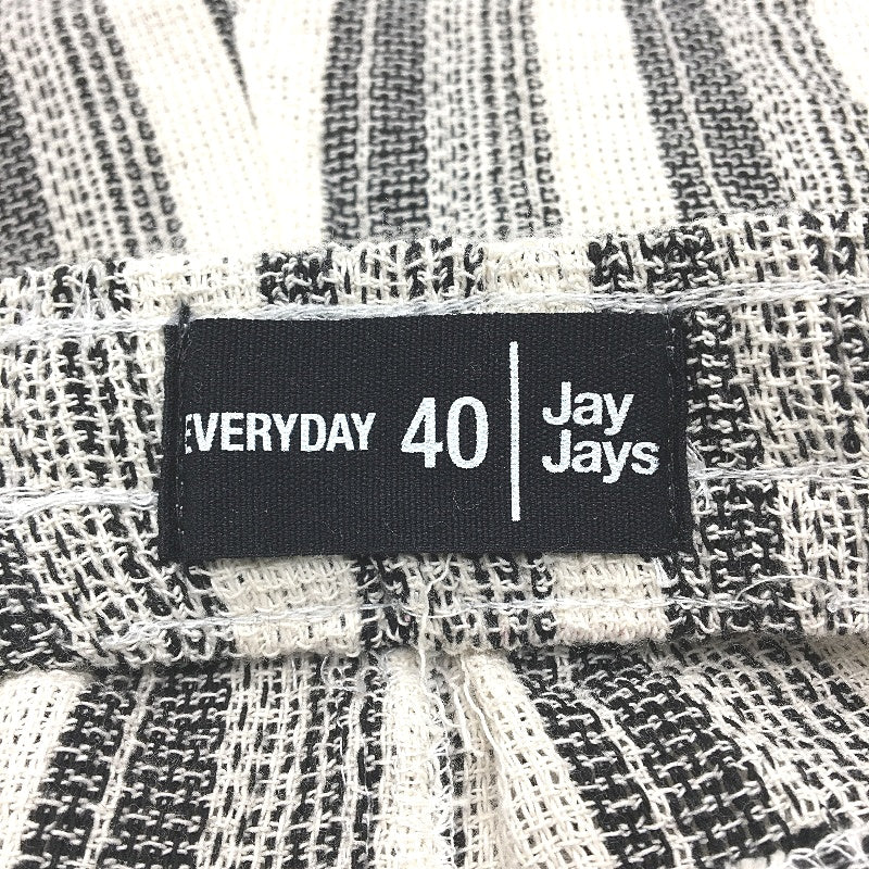 Jay Jays Black & Cream Cottom Blend Knit Weave Resort Shorts Mens Size 40 NEW