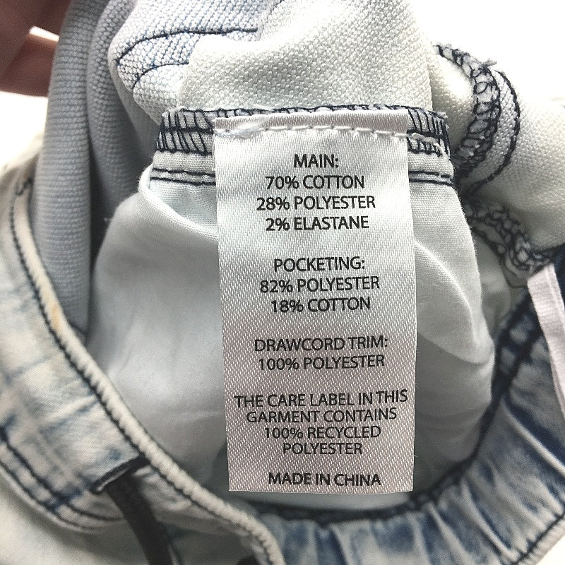 Jay Jays Flex-It Jerry Pintuck Lightest Blue Denim Shorts Mens Size 26 NEW