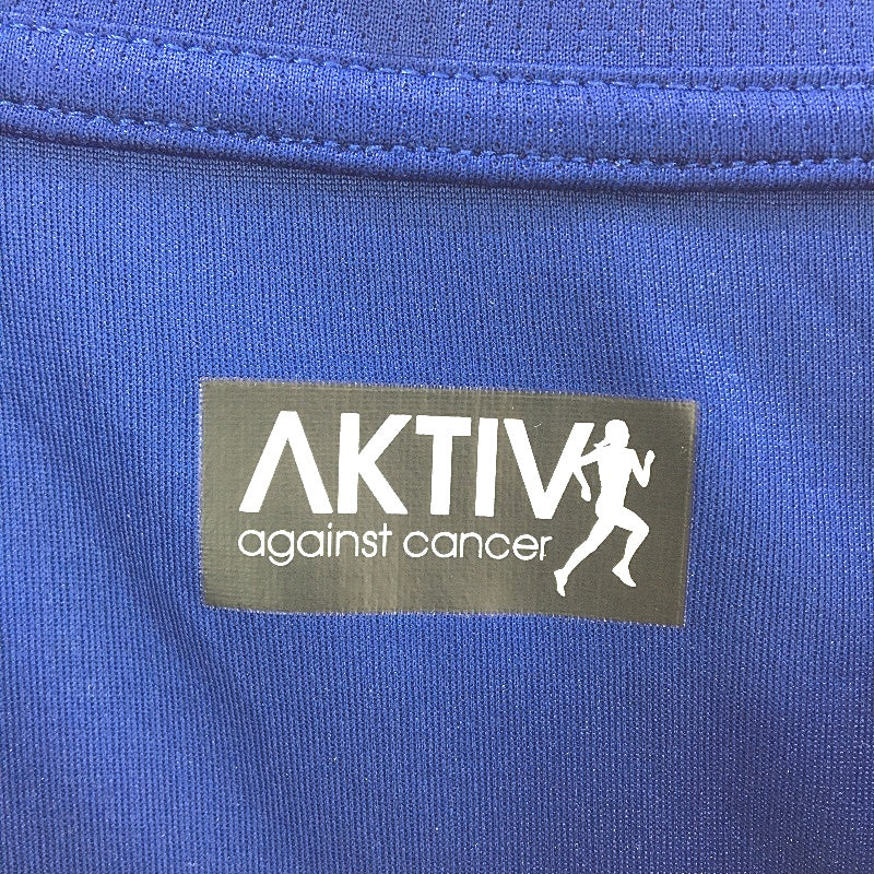 Adidas AeroReady AKTIV Against Cancer Blue Run It Tee Mens Size Medium NEW