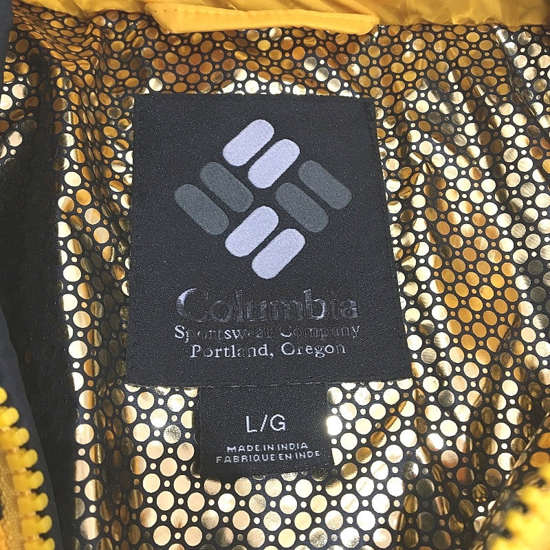 Columbia Ballistic Ridge Oversized Gold OmniHeat Puffer Jacket Mens Size L DEMO