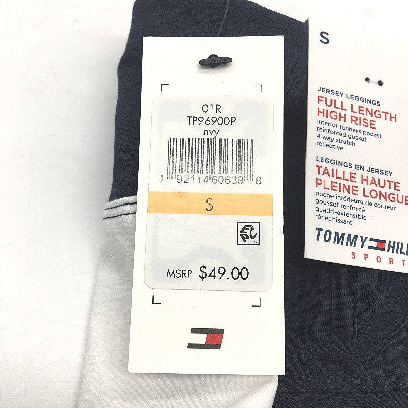 Tommy Hilfiger High Rise Navy Jersey Performance Leggings Ladies Size Small NEW
