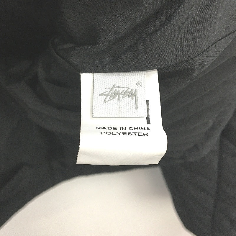 Stussy Quilted High Neck Black Zip Through Puffer Jacket Mens Size Large NEW