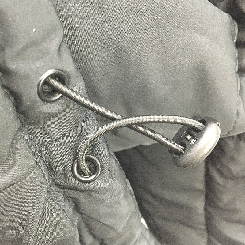 Stussy Quilted High Neck Black Zip Through Puffer Jacket Mens Size Large NEW