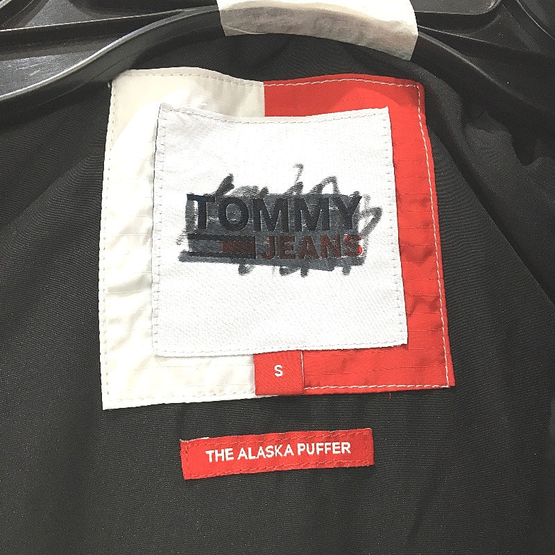 Tommy Jeans The Alaska Black Down Hooded Puffer Vest Mens Size Small NEW