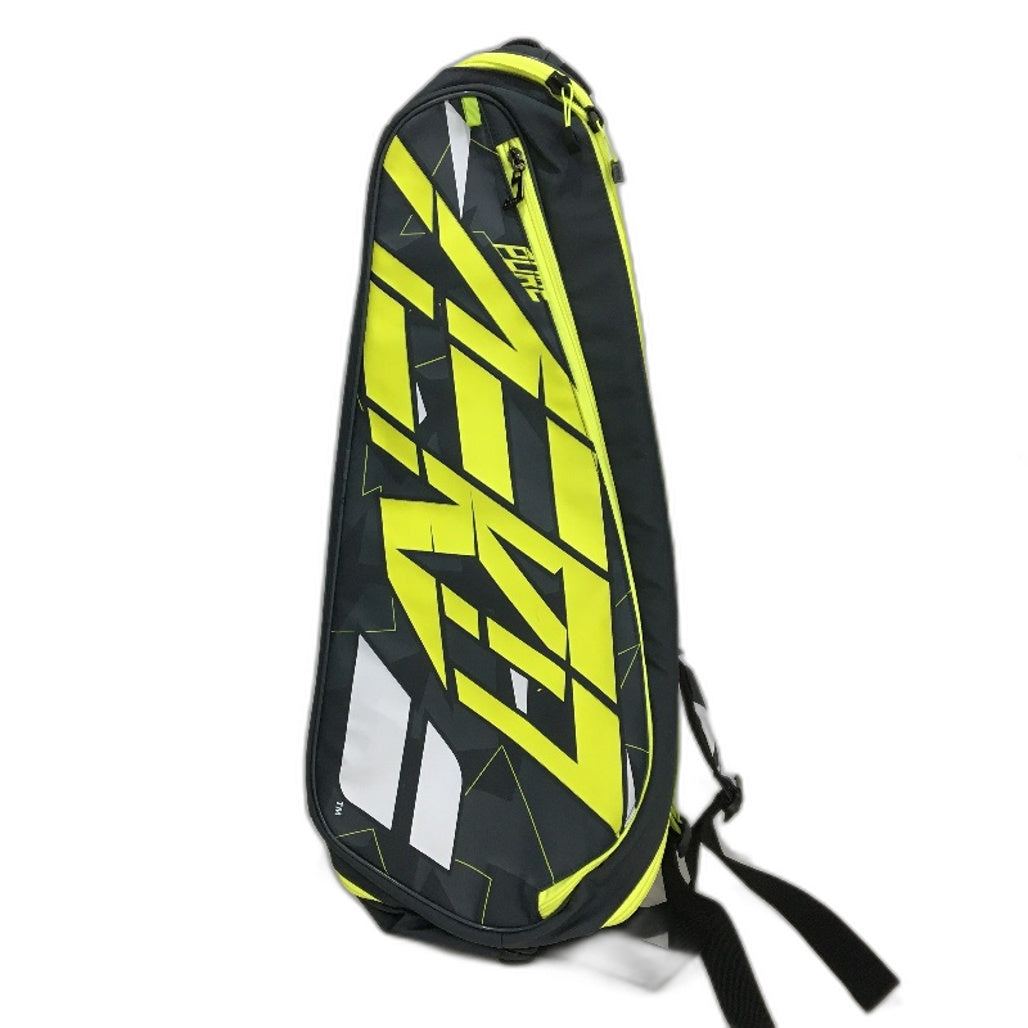 Babolat 2023 58L Pure Aero 6 Racquet Tennis Bag in Grey and Neon Yellow DEMO
