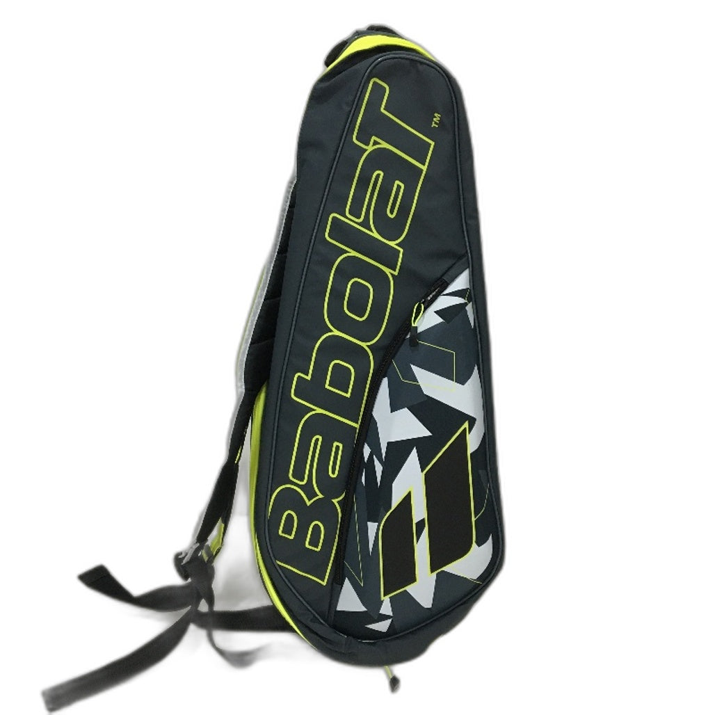 Babolat 2023 58L Pure Aero 6 Racquet Tennis Bag in Grey and Neon Yellow DEMO