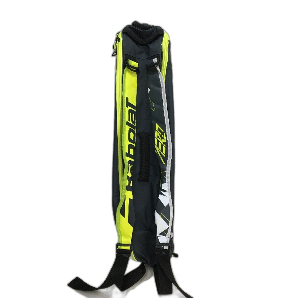 Babolat 2023 58L Pure Aero 6 Racquet Tennis Bag in Grey and Neon Yellow DEMO