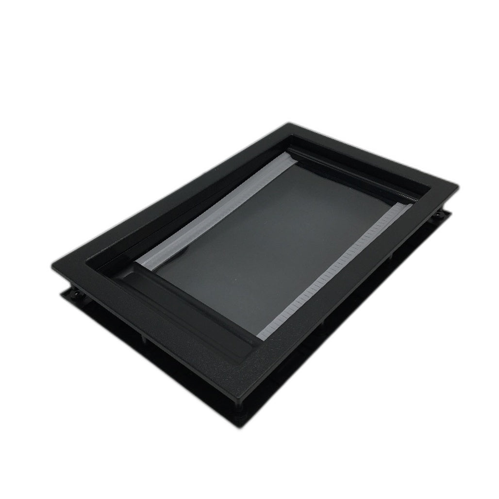 5cm Thick Screw In PVC ABS Flap Big Dog Door in Black Size Med 24x37x19cm NEW