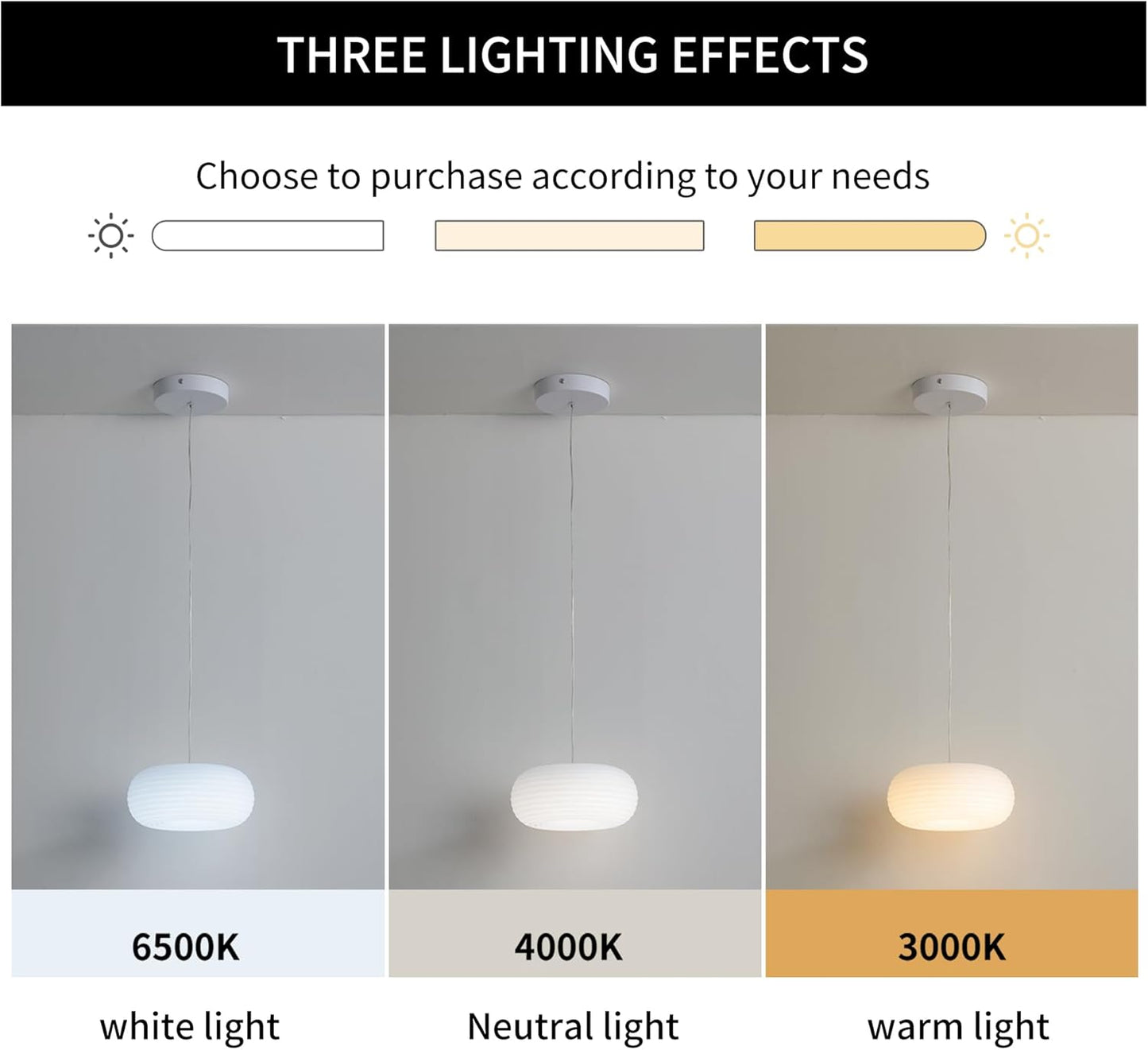 Oninio 1 Pack Hanging LED Minimalist Oval Pendant Indoor Decor Light NEW