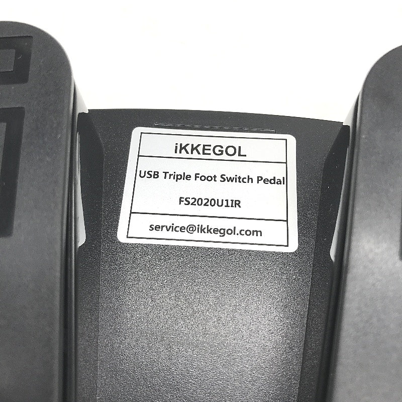 IKKEGOL 3 Panel USB Ergonomic Foot Pedal Switch Control FS2020 NEW