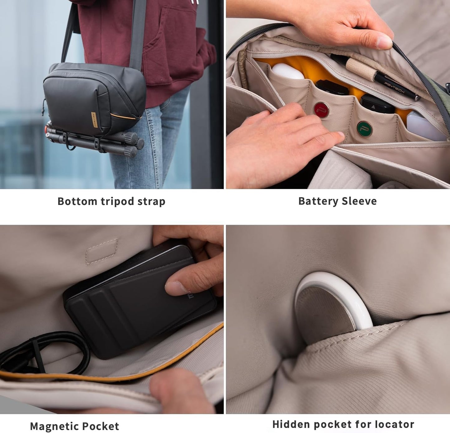 PGYTECH OneGo Solo V2 Moss Green 4L Crossbody Camera Travel Sling Bag NEW