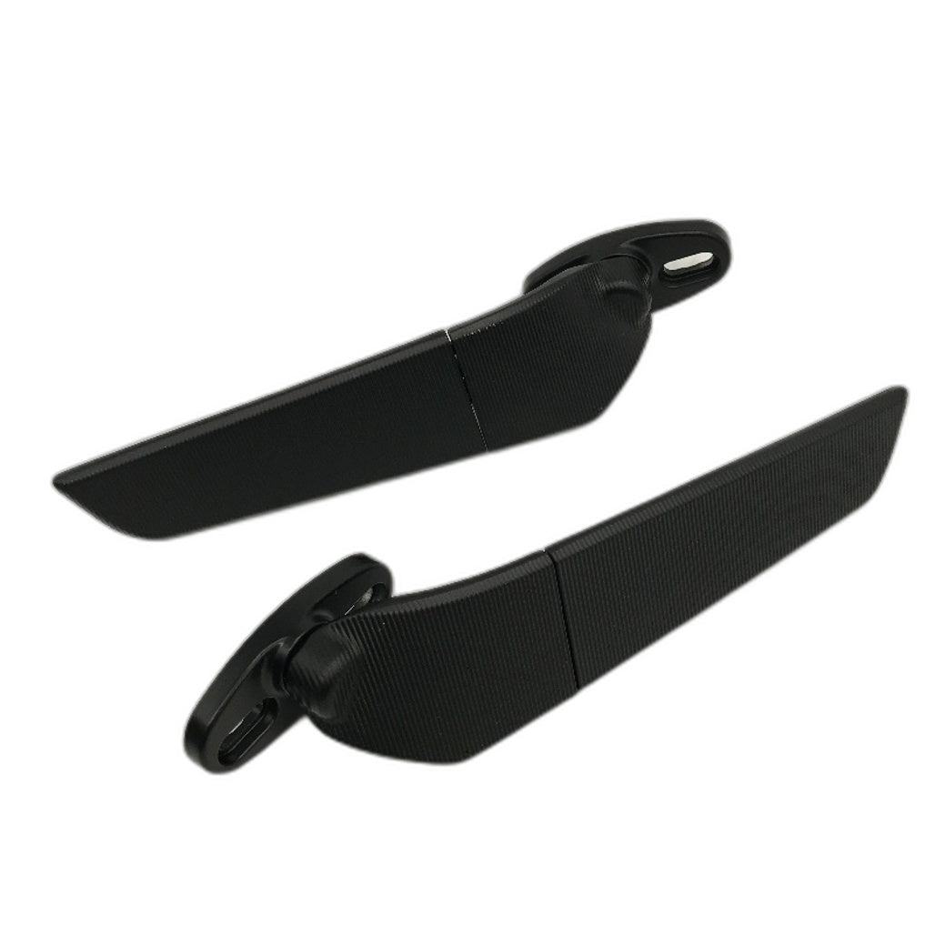 1 Pair Motorcycle Rearview 360 Degree Rotating Flat Side Mirrors NEW
