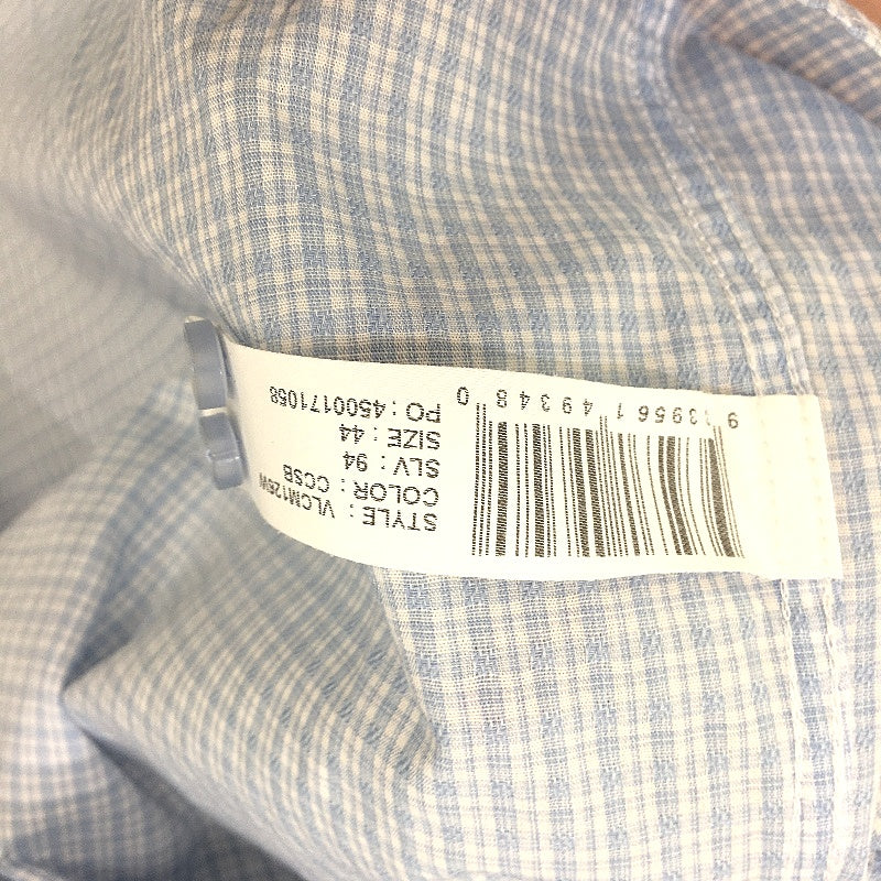 Van Heusen Blue Easy Care Relaxed Fit Long Sleeve Cotton Blend Shirt Mens 44 94