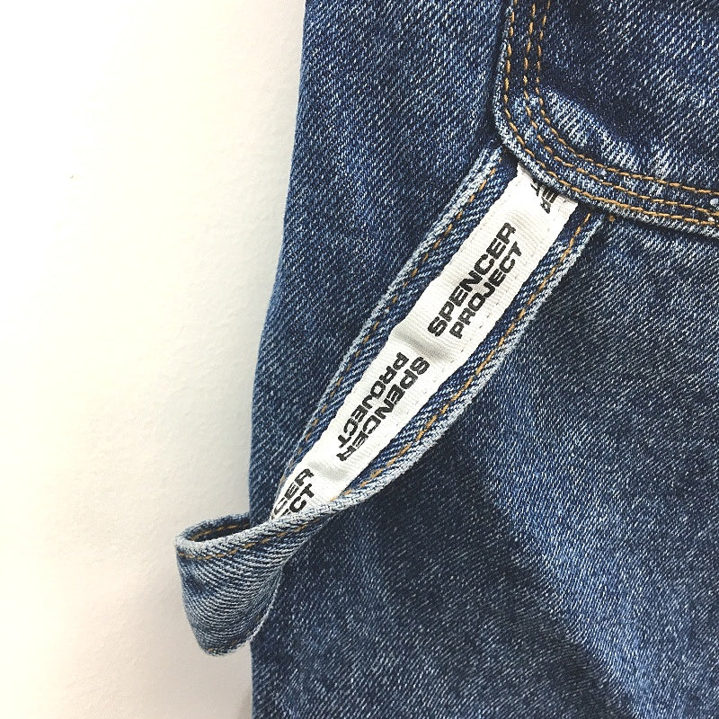 Spencer Project 100% Cotton  Blue Denim Builder Style Shorts Mens Size 30 NEW