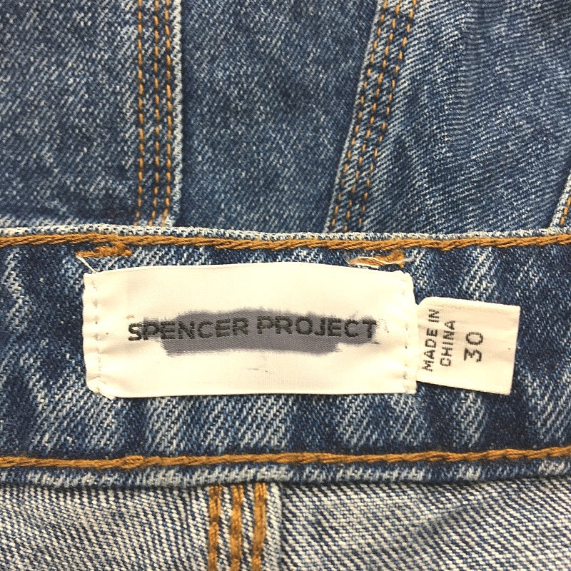 Spencer Project 100% Cotton  Blue Denim Builder Style Shorts Mens Size 30 NEW