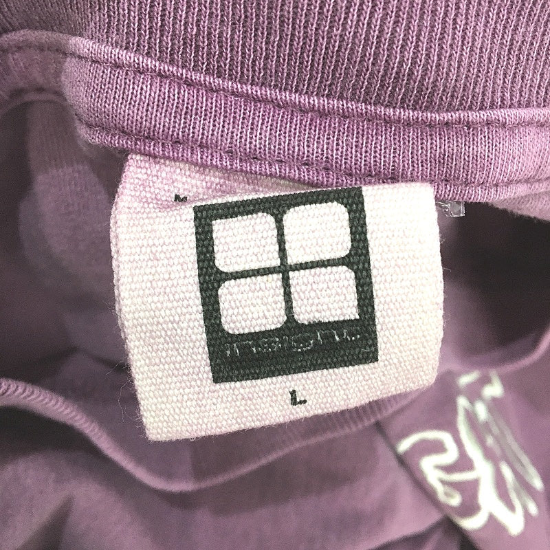 Insight Embroidered Logo 100% Cotton Purple Designed To Fade T-Shirt Size L NEW
