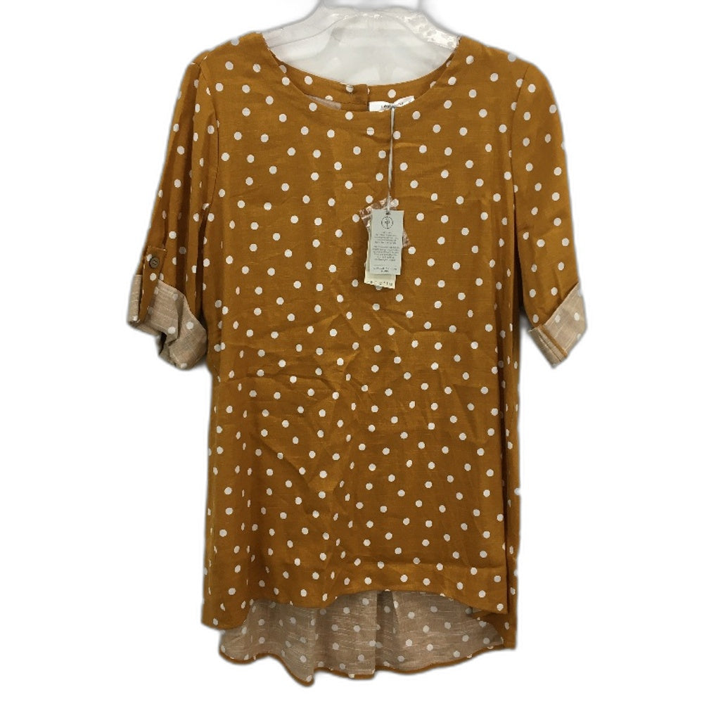 Regatta Linen Blend Mustard Roll Up Sleeve Summer Tunic Top Ladies Size 10 NEW