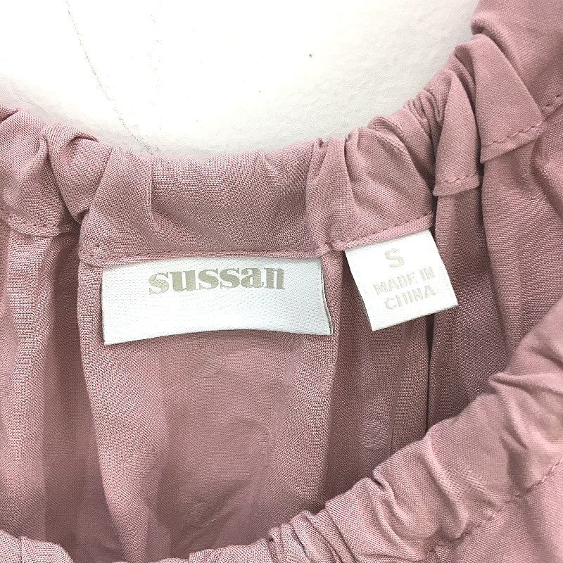 Sussan Rosewood Pink Textured Dotted Summer Swing Top Ladies Size 10 NEW