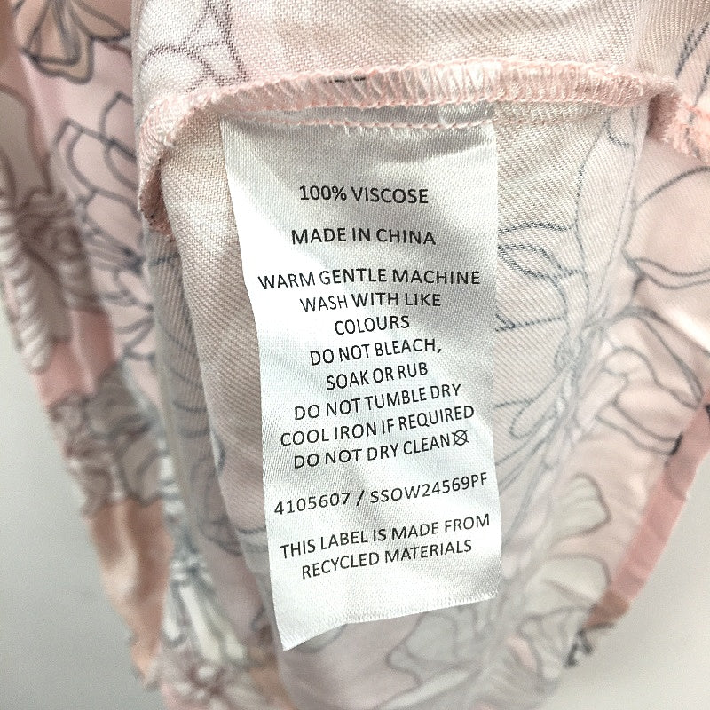 Soho Light Pink Large Flower Print Soft Sleep Night Gown Ladies Sz S NEW
