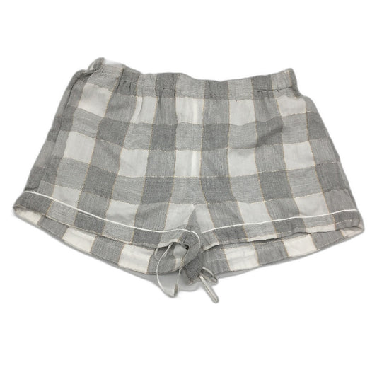 Chloe & Lola Grey With Gold Fleck Check Sleep Shorts Ladies Size Medium NEW